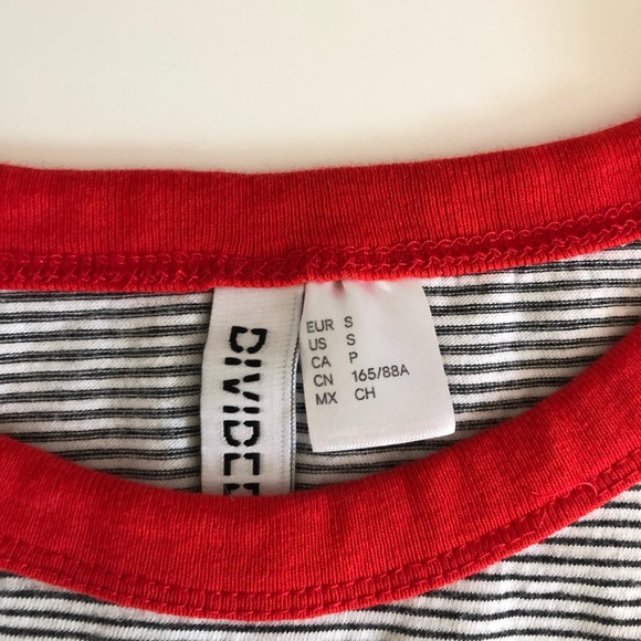 🥑 2/$40 H&M striped baseball tee - Picture 4 of 5